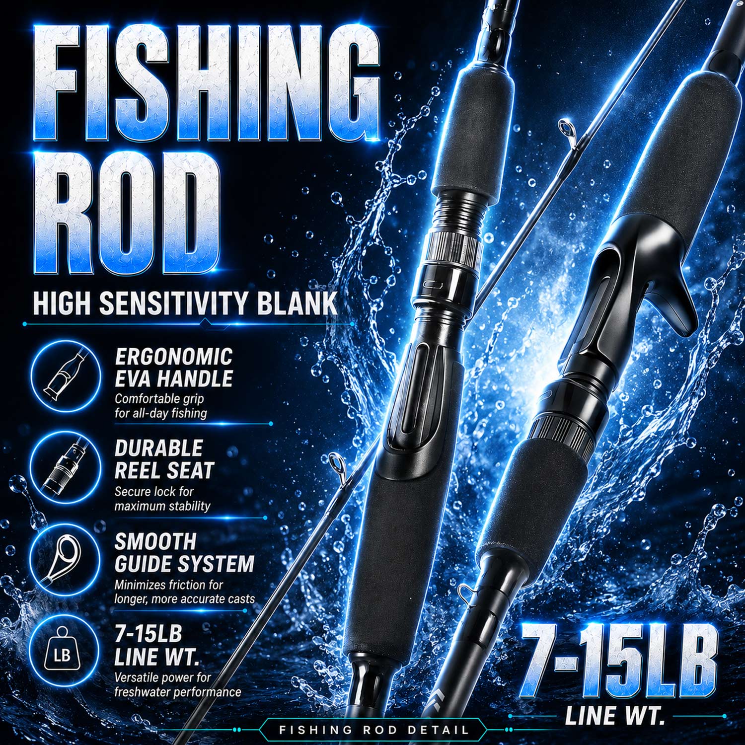 Fishing Boat Fiberglass - ソウゲイラン 1.8m 釣り竿 ファイバーグラス複合スピニングキャスティングロッド 7‑15LB ラインウェイト