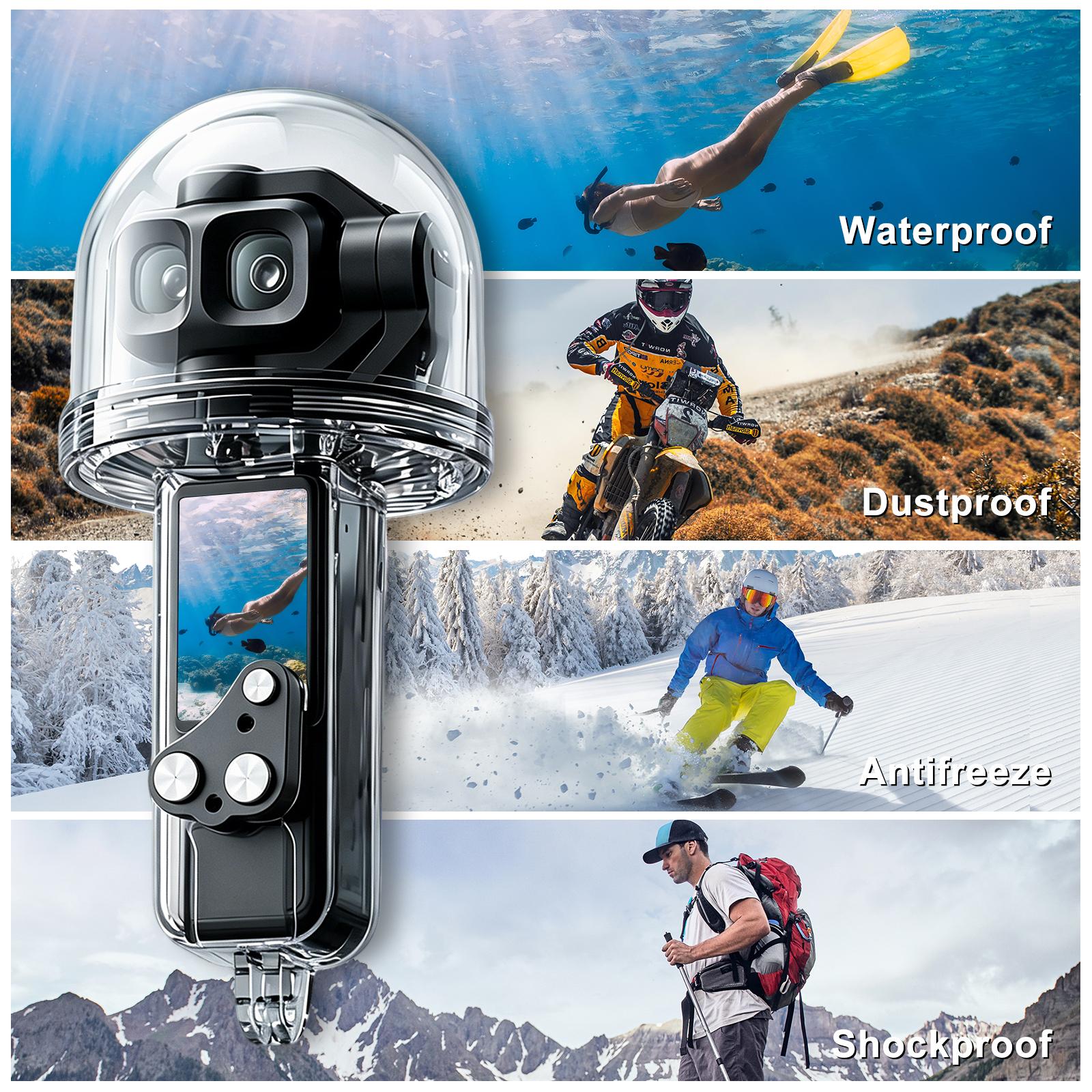 DJI Osmo Pocket 4P用50m防水ハウジングダ - Fishing Boat Cover のレビューと価格