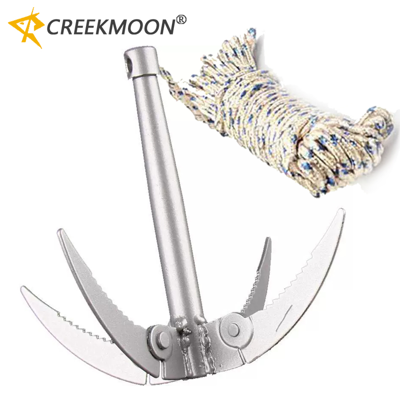 4爪アンカーシックル折りたたみ式水草除去器雑草抜き水生植物カ - Fishing Boat Anchor のレビューと価格